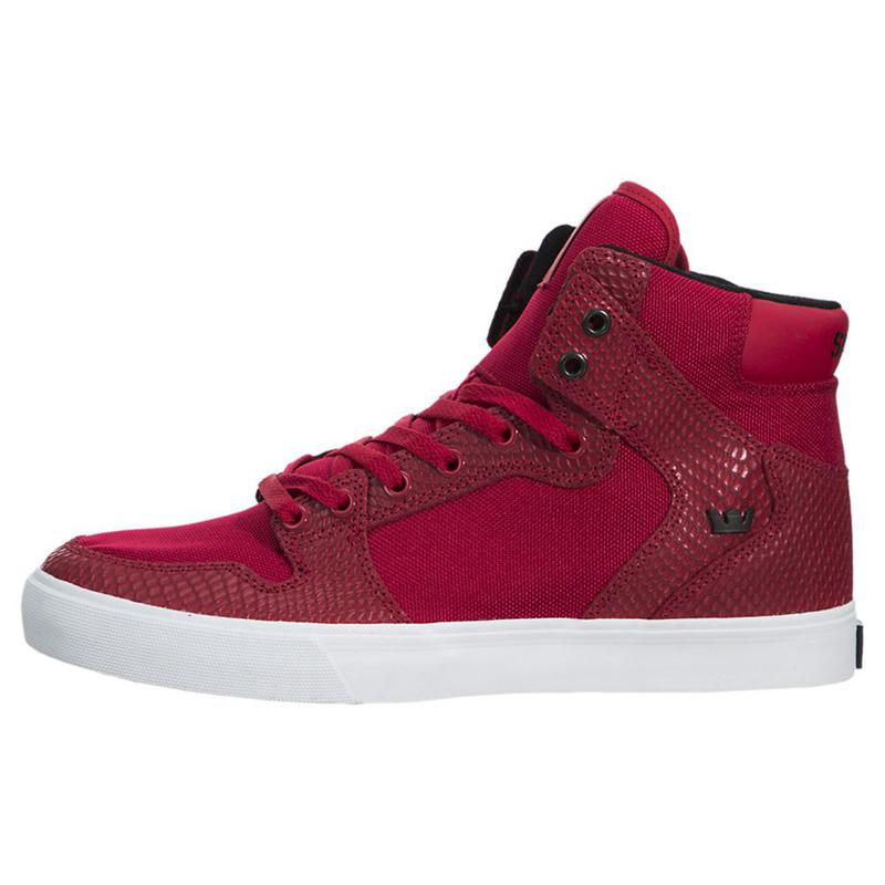 Zapatillas Altas Supra Argentina Hombre - VAIDER Rojas (RVZAB-0831)